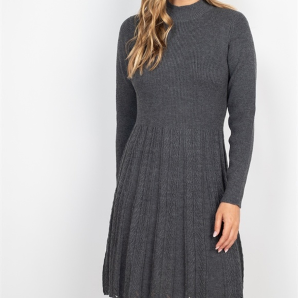 Charcoal knit dress - Picture 4 of 8